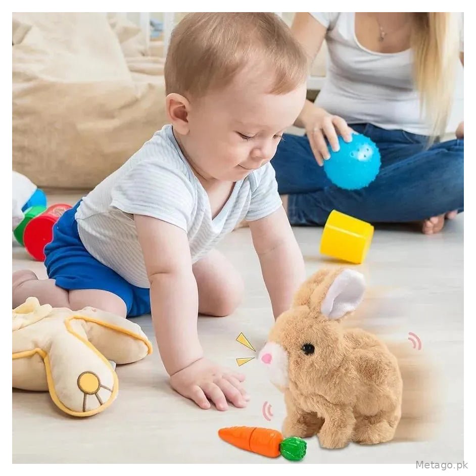 Multicolor Plush Rabbit Toy for Kids