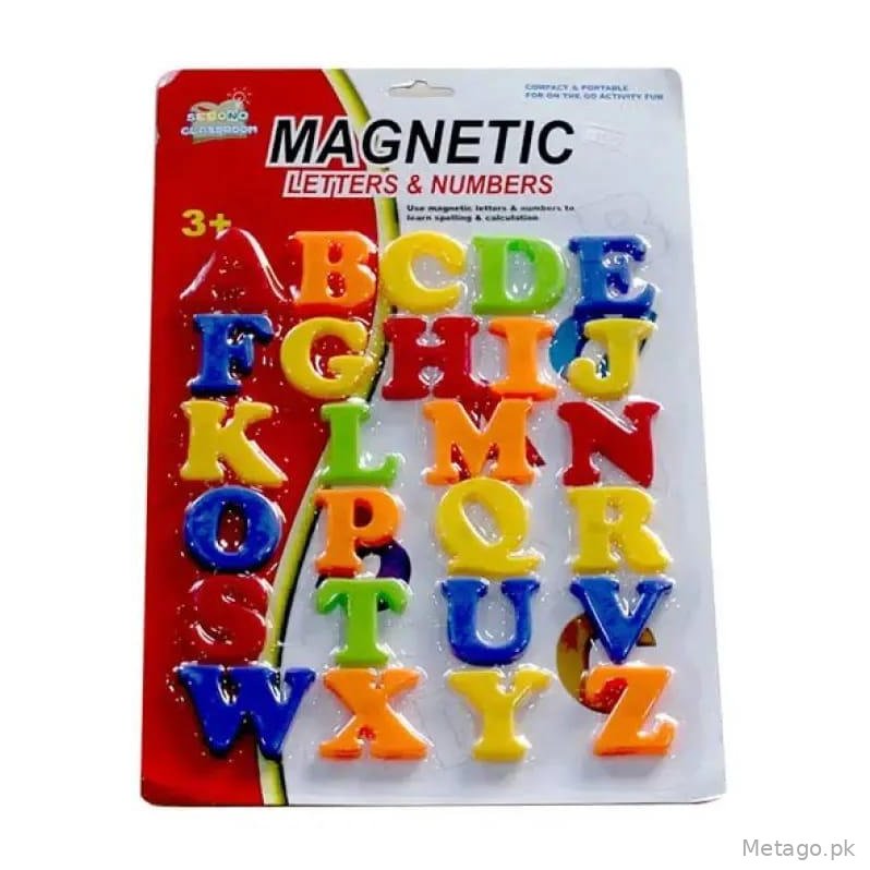 Magnetic Alphabet Letters Set for Kids 3-5 Years Multicolor Plastic