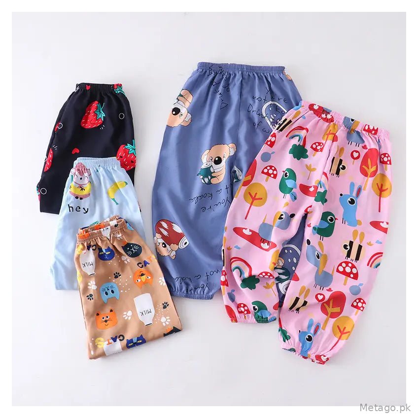 Kids Cotton Anti-Mosquito Pants Summer Multicolor