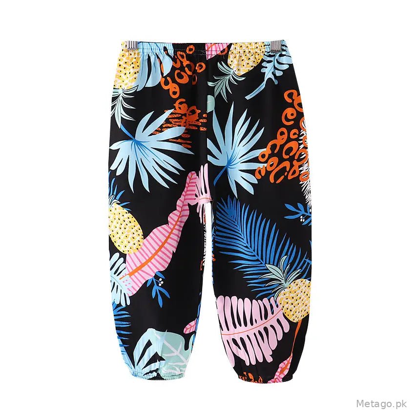 Kids Cotton Anti-Mosquito Pants Summer Multicolor
