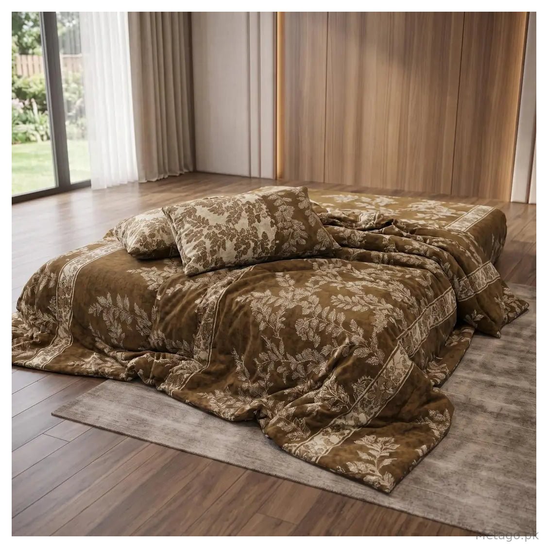 Exclusive 6 Pcs Cotton Salonica Printed Double Razai Set