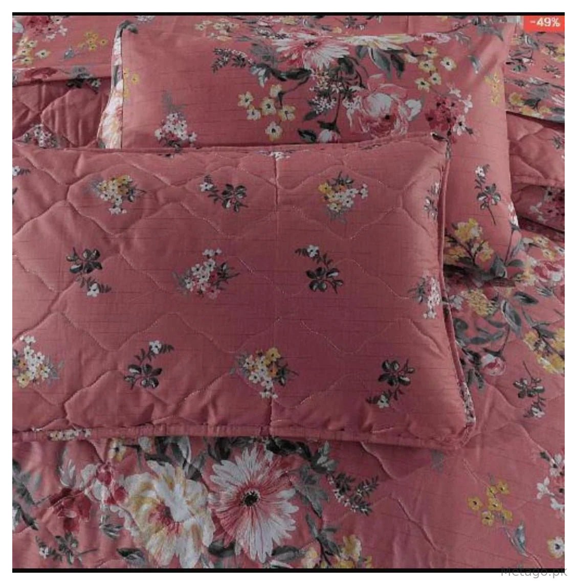 Luxurious 6 Pcs Cotton Salonica Printed Razai Set
