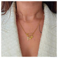Multi Layered 24 Carat Gold Plated Crystal Locket