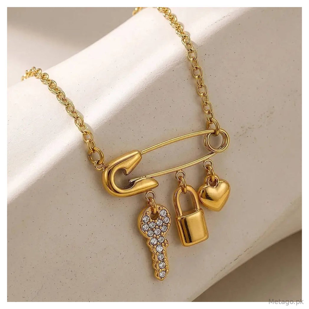 Multi Layered 24 Carat Gold Plated Crystal Locket