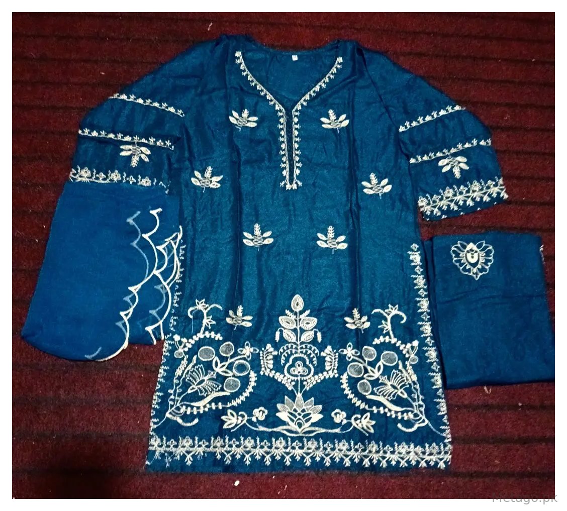 Neelum 3 Pcs Women's Stitched Linen Embroidered Suit