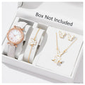 New TikTok Popular Women's Watch Fashion Personality Simple Watch Butterfly Digital Belt Watch suit