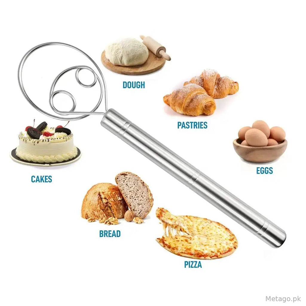 (Pack of 2) Manual Flour Mixer, Cream Beater, Hand Mixer