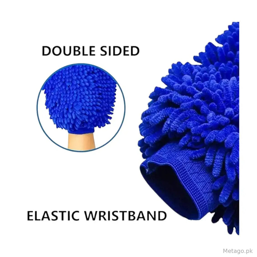 (Pack of 5) Double-sided Microfiber Washable Cleaning Gloves