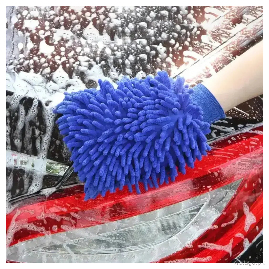 (Pack of 5) Double-sided Microfiber Washable Cleaning Gloves