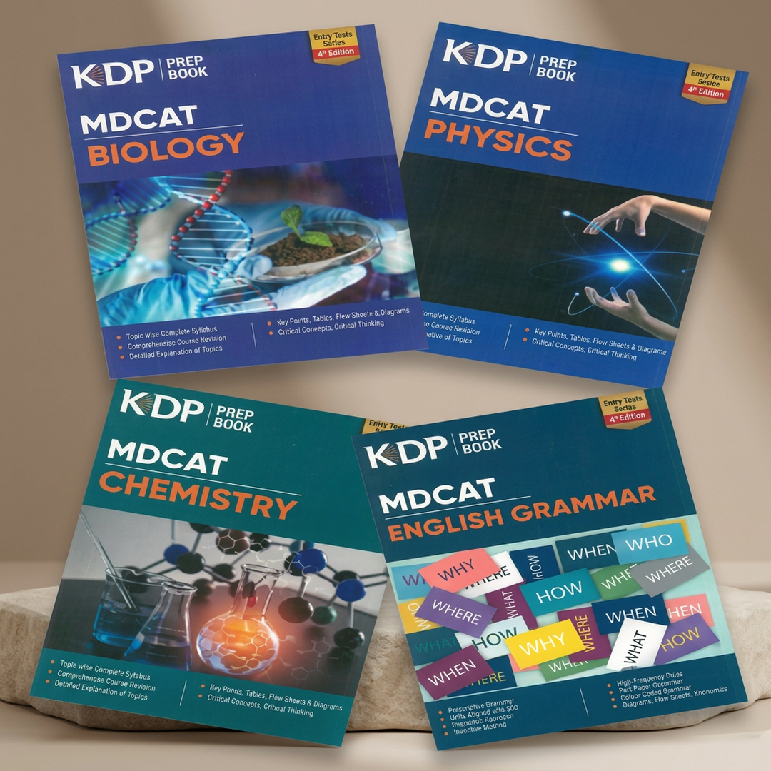 MDCAT Biology Physics Chemistry English Grammar 2025 A5 Books