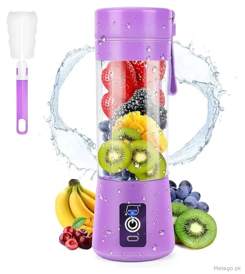 Portable Rechargeable 6 Blades Portable Juicer Blender