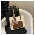 Silk Scarf Decorative Elegant Commuter Bag for Women 2022 Autumn and Winter New Style This Year's Popular Foreign Style Shoulder Tote Bag