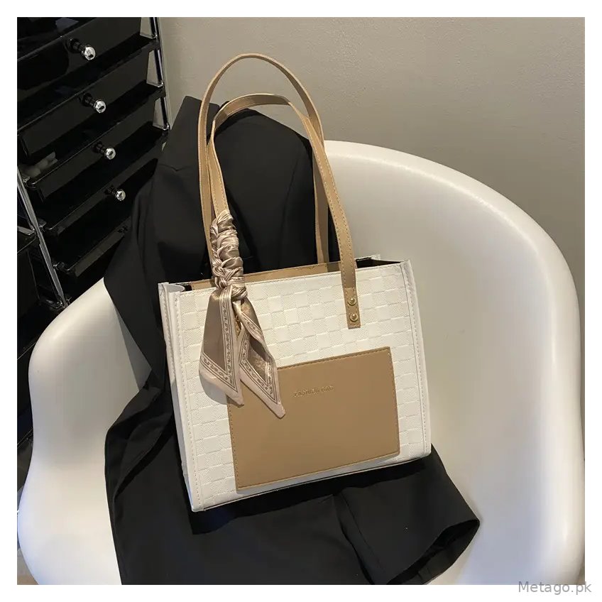 Silk Scarf Decorative Elegant Commuter Bag for Women 2022 Autumn and Winter New Style This Year's Popular Foreign Style Shoulder Tote Bag