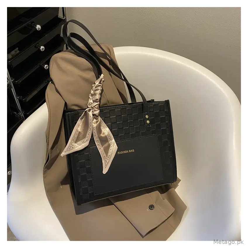 Silk Scarf Decorative Elegant Commuter Bag for Women 2022 Autumn and Winter New Style This Year's Popular Foreign Style Shoulder Tote Bag