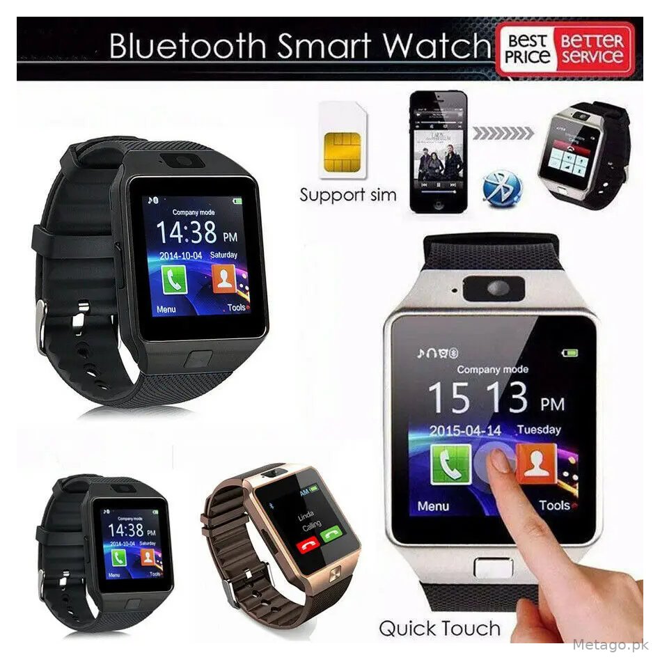 Smart Watch with Touch Screen & Sports Features