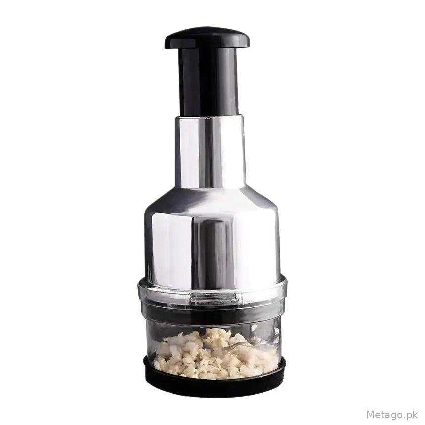 Stainless Steel Garlic Press 22cm Manual Peeler