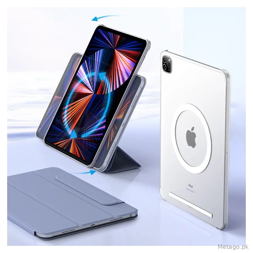 Suitable for Apple iPad Pro Magnetic Protective Case Rotating 11inch Air54Mini6 Tablet Case 12.9 Anti-Bending