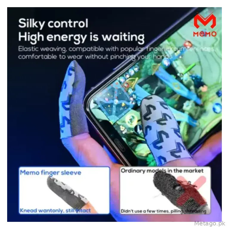 Sweat Proof  Memo Gaming Finger Sleeves