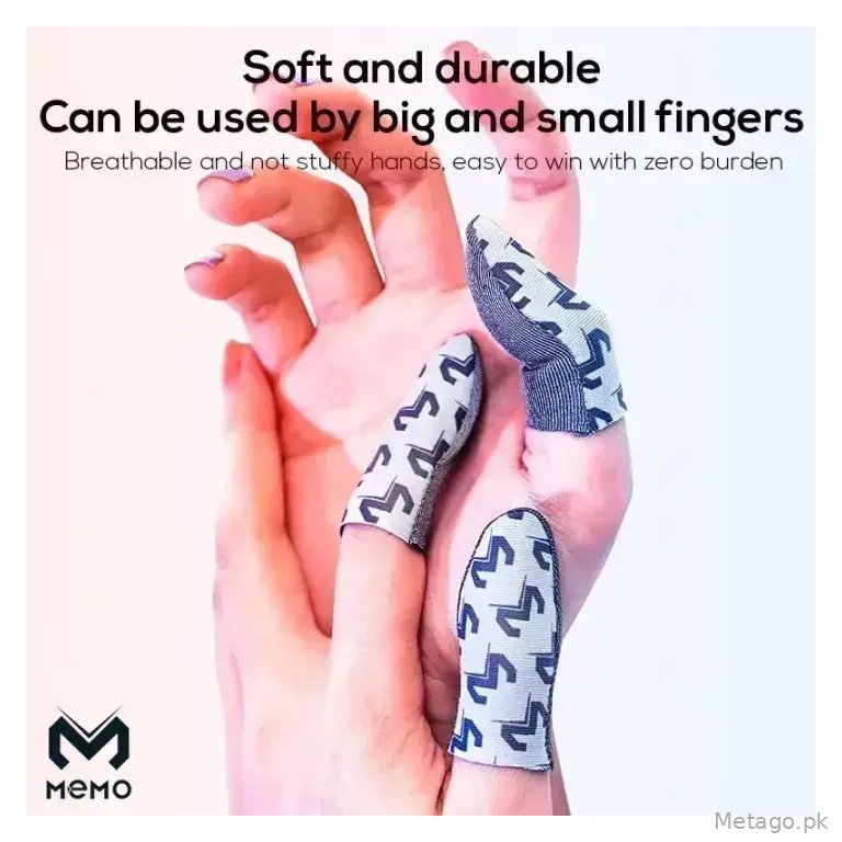 Sweat Proof  Memo Gaming Finger Sleeves