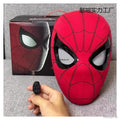Tiktok-Style Spider-Man Headgear with Movable Eyes, Manual and Electric Blinking Mask, Spider-Man: Far from Home Helmet