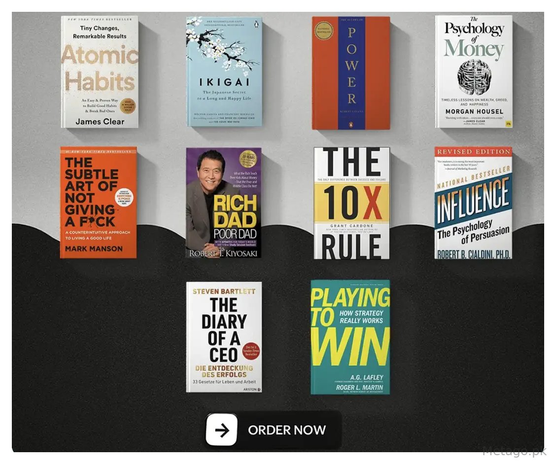 Ultimate Self-Help & Business Book Set (Premium Quality)