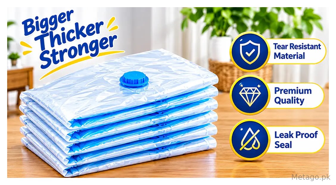 Vacuum Storage Bags with Hand Pump