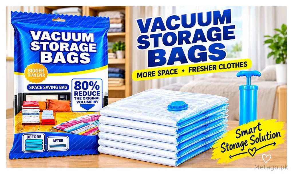 Vacuum Storage Bags with Hand Pump