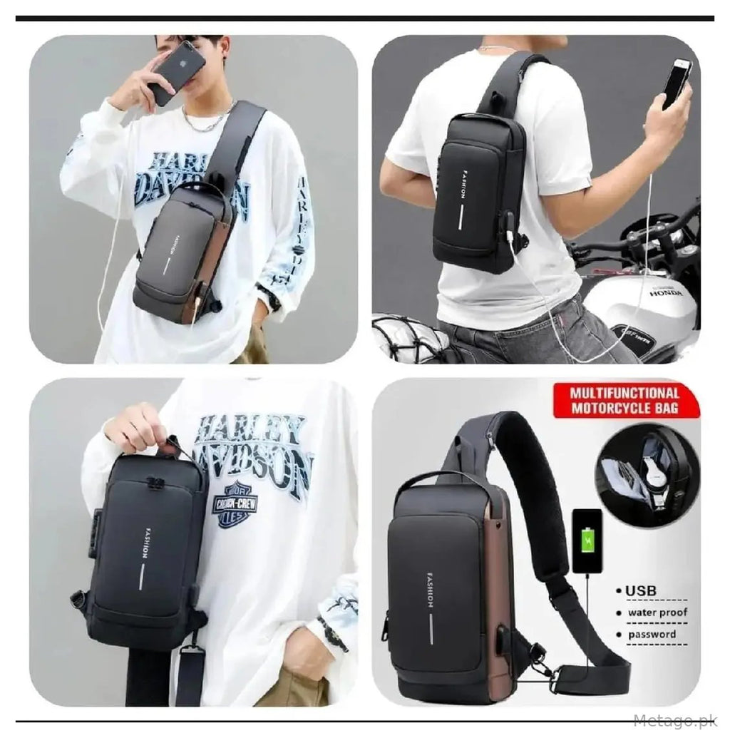 Water Resistant Anti Theft Crossbody Bag for Travel