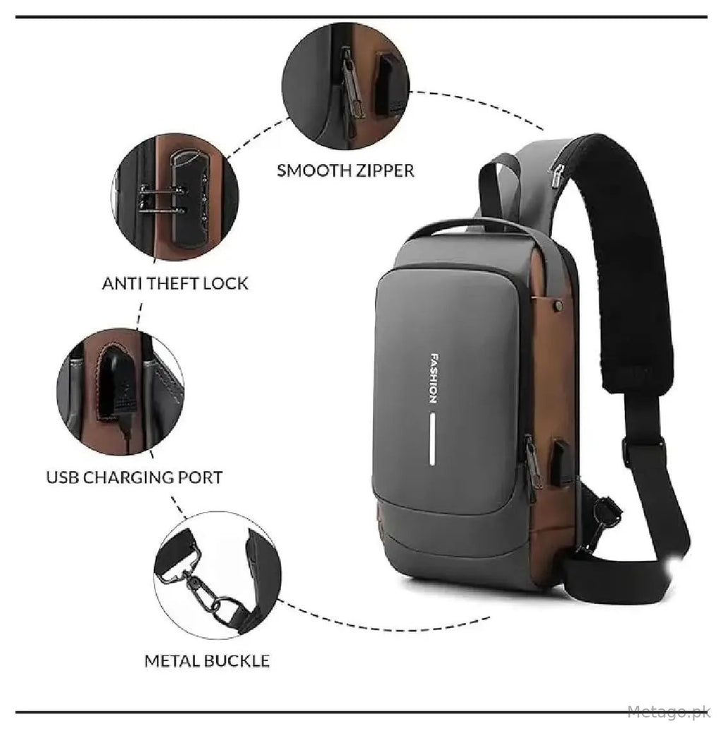 Water Resistant Anti Theft Crossbody Bag for Travel