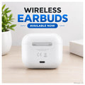 White Long-Lasting Battery With Fast Charge 3 Earbuds