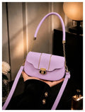 Women's Leather Plain Shoulder Bag