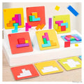 Wooden Tangram Puzzle Board Set