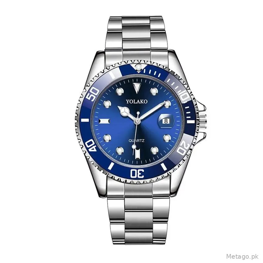 Yolao Green Dial Men's Quartz Watch with Calendar