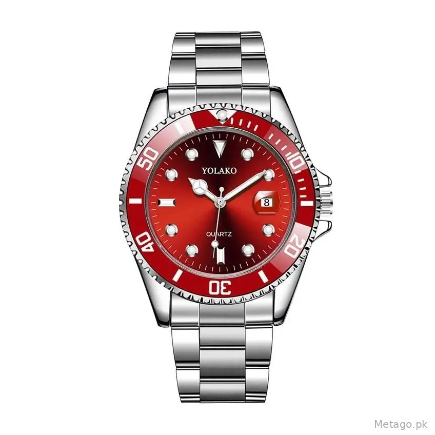 Yolao Green Dial Men's Quartz Watch with Calendar