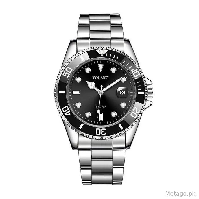 Yolao Green Dial Men's Quartz Watch with Calendar